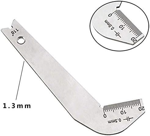 Medidor de 118 graus de afiar os bits de perfuração de medição da ferramenta de medição de aço inoxidável ângulo de aço