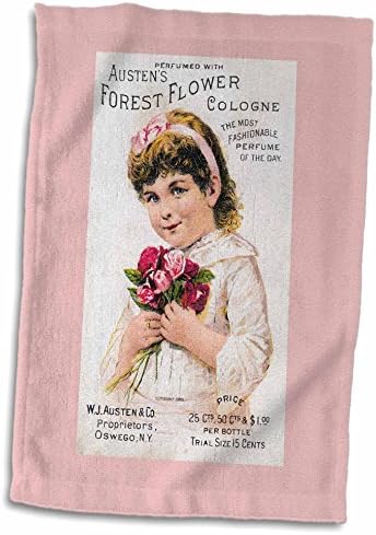 3DROSE AUSTEREN FLOREST FLOR CLOGNE Garota com buquê de rosas - toalhas