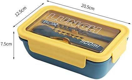 1100 ml portátil para lancheira saudável para o recipiente de comida para o forno de microondas Bento Caixa Bento Caixa com talheres Z-2020-8-17