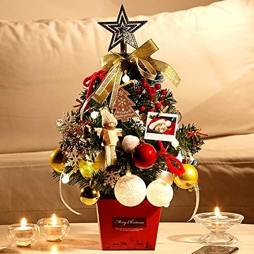 N B Decorações de Natal Mini -Natal Árvore Conjunto Conjunto de mesa Decorações de mesa 60cm 粉色 （送彩灯））