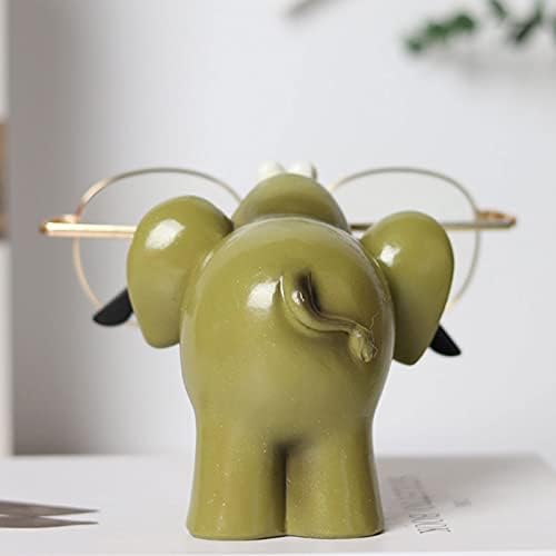 Krivs Organizador Organizador Criativo Animal EpyeGlass Resin Os óculos de elefante Stand artesanato para o escritório