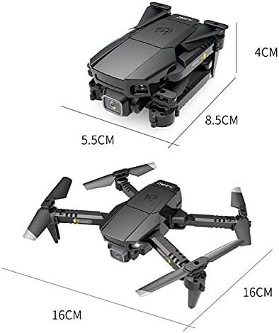 Drone Aoof com câmera 4K HD FPV Vídeo em tempo real 2 bateria e caixa de transporte, helicóptero de quatro eixos de controle remoto