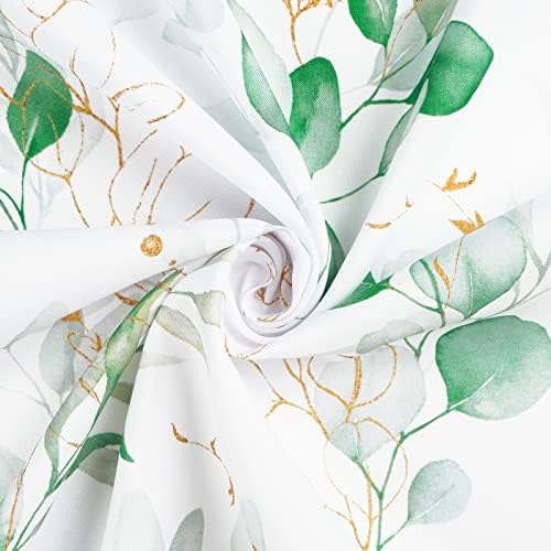 NC Eucalyptus folhas toalhetes de mesa, primavera de plantas verdes do verão Tabela de mesa de mesa para aquarela retangular