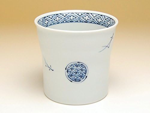 Copo da xícara de copo de copo Cerâmica japonesa feita no Japão ARITA IMARI WARE PORCELAIN NAIGAI HANA KARAKUSA COP