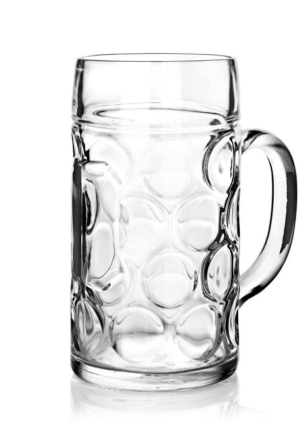North Mountain Supply Oktoberfest Jumbo Glass Beer Caneca - Para manter grandes quantidades - 43 onças - 1
