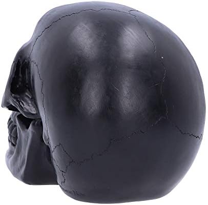 Nemesis agora Geode Black Gothic Glitter Skull Fatuine, Polyresin, 17 cm