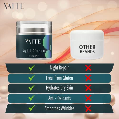 Vaite Night Cream colágeno Cuidado com a pele facial Produtos