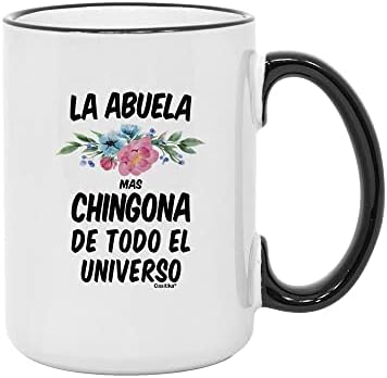 Casitika Abuelita caneca. Vovó presentes em espanhol. La Abuela Mas Chingona de ToDO El Universo Viagem Coffee. Regalos para cumpleaños.