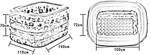 Htllt piscinas nadar em Remada Baby Recém -nascido Isolamento Inflável espessando Casa dobrável 140 110 70cm