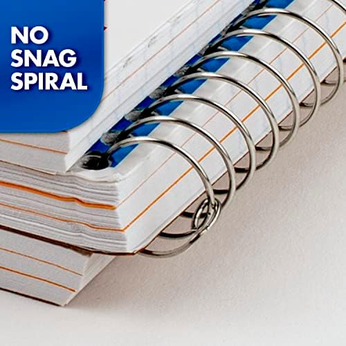 Caderno em espiral mead, 3 Assunto, College governou Paper, 120 folhas, 11 x 8, cor selecionada para você, 1 contagem