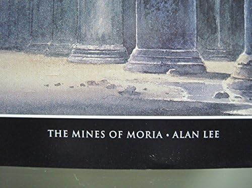 Pôster de belas artes de LOTR As minas de Moria 2002 Alan Lee