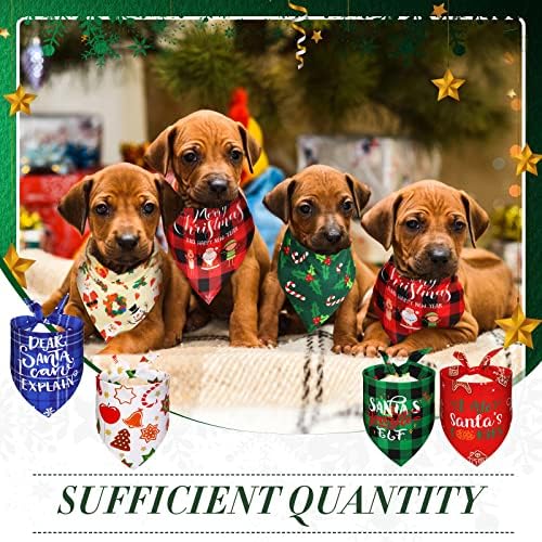 15 peças cães de natal bandana cachorro cachecol variável color triângulo férias cães bandanas decorativas bandana chicken bandana natal lenço de estimação para cães gatos animais de estimação acessórios de festas de férias de natal