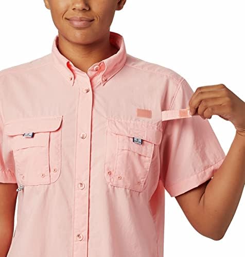 Columbia feminina PFG Bahama II UPF 30 Camisa de pesca de manga curta