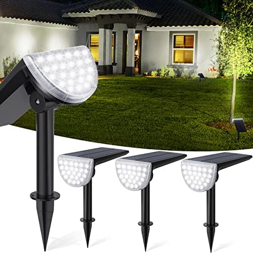 JSOT 600LUMEN SOLAR LUZES DE SOLAR LIGHTILIDADES ABAIVAS ARMULAÇÕES DA PAVAGENS, 24LET LIGHT BRILHAÇÃO DE SOPREGADO DE SOLAR PARA GARDEN