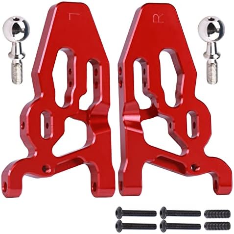 AceKeeps 6-Pack Aluminium Front e traseiro Braços de suspensão com bolas de pivô Preenchimento de braço completo para Arrma RC