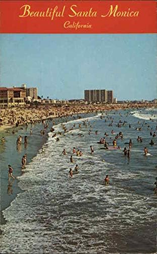 Lindo Santa Monica Santa Monica, Califórnia CA Original Vintage Post cartão