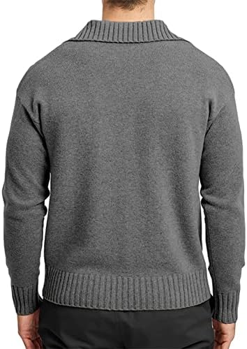 Dudubaby masculino Mock Button Button Sweater Twisted Stand Gollar Twitlover Somé de moda de cor sólida