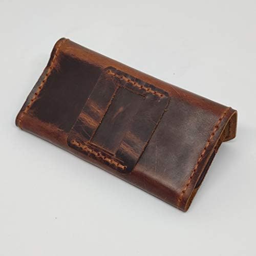 Caixa de coldre de couro holsterical para oppo reno2, capa de telefone de couro genuíno feita à mão, estojo de couro