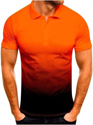 Camisas de polo masculinas usam camisas de golfe casuais de manga curta casual, pólo umidade de umidade de tênis de colarinho