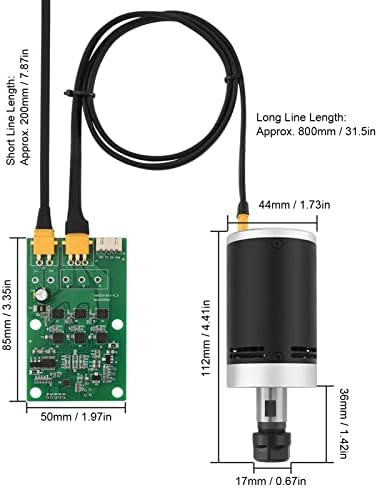 Kit de motor sem escova, kit de motor sem escova de 24V DC 10000rpm Controlador de motor elétrico de alta velocidade