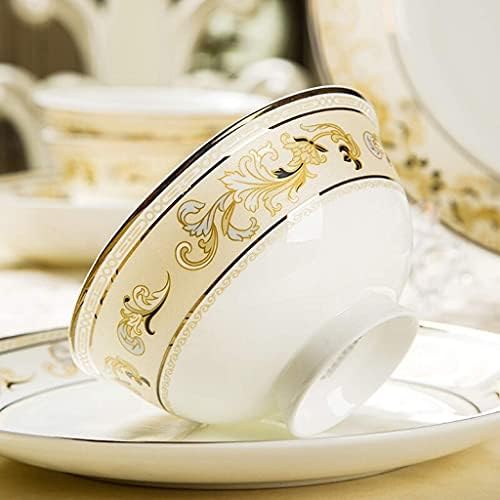 Ceramics Dinnerware Set com tigela/prato/colher de 48 peças | O osso da China Dinnerta Conjunto de Jeofá