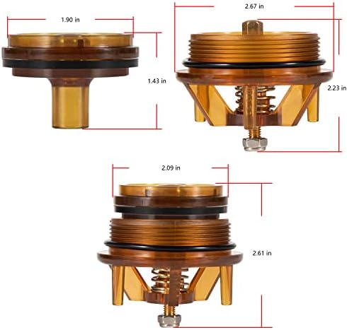 USVEHJ 905-212 1 & 1-1/4 Bonnet e Poppet Repair Kit Fit for Febco 765 PVB 1 & 1-1/4 Preventador de refluxo e disjuntores