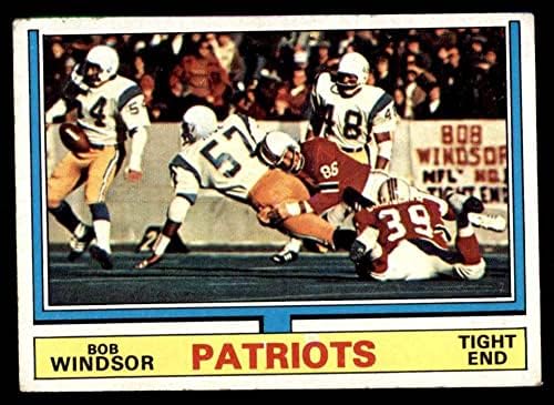 1974 Topps 49 One Bob Windsor New England Patriots VG Patriots Kentucky