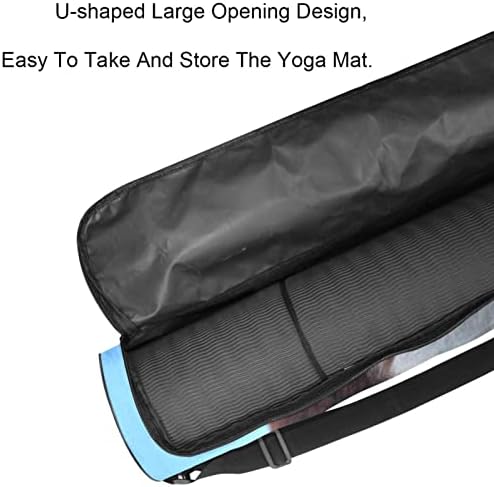 Ratgdn Yoga Mat Bag, Hereford Cattle Exercício de ioga transportadora de tape
