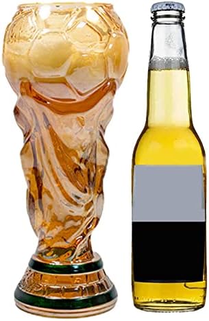 Copos de cerveja - Creative 2022 Soccer Game Trophy Caneca de cerveja - Glass de cerveja comemorativa para fãs de futebol, 500ml/480ml