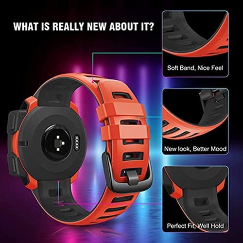 Scxmod Silicone Watch Band Strap for Garmin Instinct Watch Substituição pulseira de pulseira para instinto Tide/esports/solar/pulseira