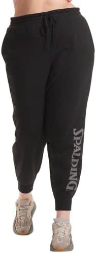 Spalding Women's Activewear Heritage French Terry Jogger padrão e tamanho plus