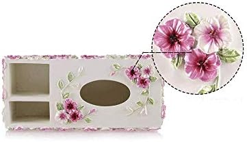 Jydqm retangular capa de caixa de lenços, lenço de papel de papel decorativo de papel de banheiro, controle deslizante inferior