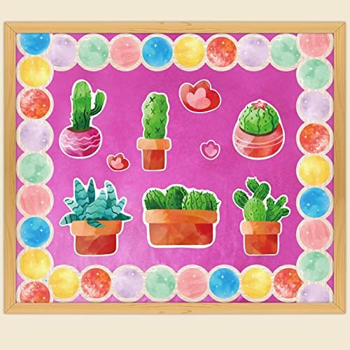 Welcome Bulletin Board Set Welcome Banner e Posters motivacionais Cutouts Cactus para decoração de sala de aula de volta ao fornecimento