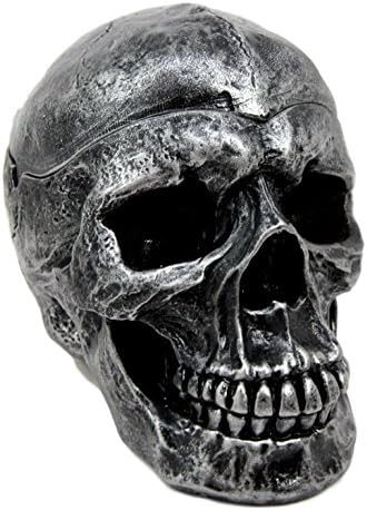 EBROS MURSEIRA DE MORTE DA MORTE GOTHIC Metallica Human Skull Ashtray Resina Fture Day of the Dead Halloween Spooky decor