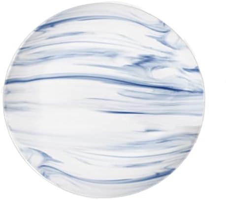 Lorren Home Trends Trends elegante e elegante de 16 peças de porcelana de mármore Conjunto para festas e eventos de hospedagem - Conjunto de 4
