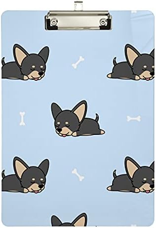 Placa de clipe de plástico de cão Chihuahua 9 x12.5 CLIPBOARDS DE CLIP