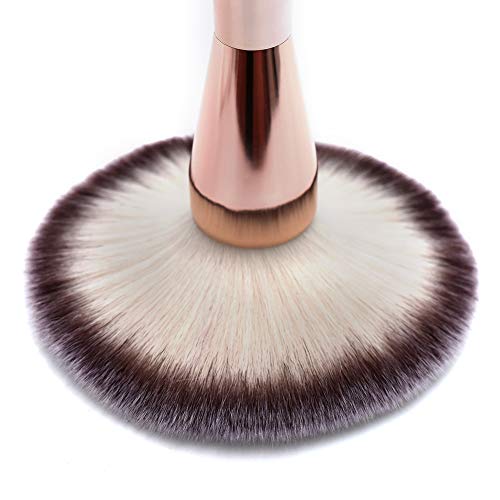 Rn Beauty Makeup Brushes Povento grande Povento Blush Brush Bronzer Face Face Blending Mineral Buffing Cosméticos Kabuki Cobertura