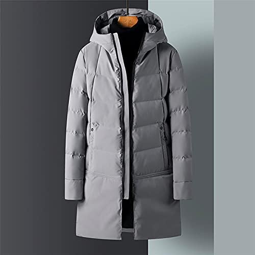 Uofoco manga longa camadas ativas de tamanho ativo homens inverno retrô de lã com casacos confortáveis ​​botão de lapela sólida casacos quentes