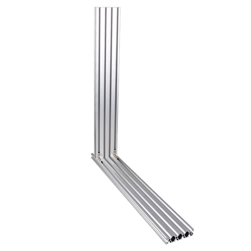 ANWOKIT 2PCS 600mm 2080 T TIPO DE TIPO Europeu Kit de trilho de extrusão de alumínio linear de alumínio linear com 2