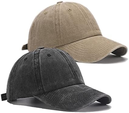 Quanhaigou 2 Pacote de beisebol unissex, chapéus de golfe de pai, chapéu de pólo ajustável para homens mulheres
