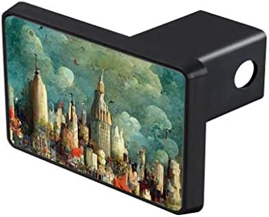 Tampa de engate de trailer de Nova York - NY TRAILER TAPLO DE HITCH - Hieronymus Bosch Trailer Hitch Cover