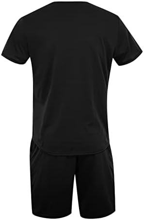 Shorts atléticos masculinos de Ymosrh Sports Sportswear 2 peças roupas de verão de traje de verão de camisa de calça suada de camisa