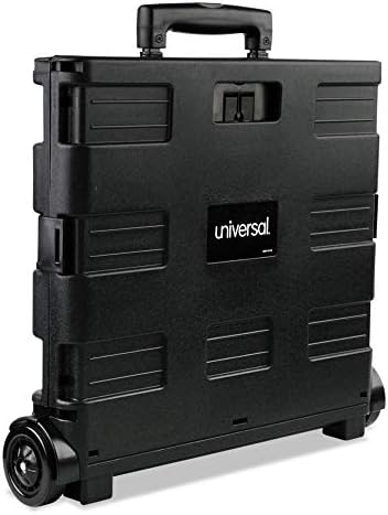 Universal Collapsible Mobile Storage Crate, 18 1/4 x15 x18 1/4 a 39 3/8, preto