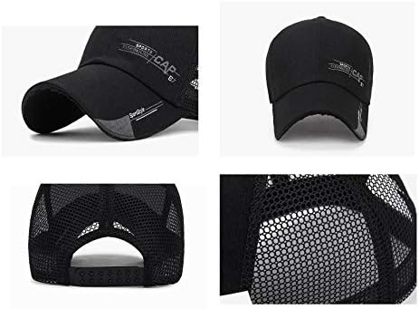 Xibeitrade Long Brim Summer Baseball Cap masculino esportivo de malha ao ar livre chapéu respirável