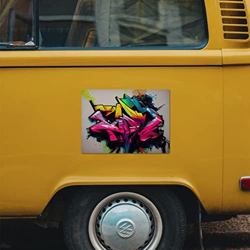 Ímã de carro de graffiti americano 2 PCs - ímã de carro legal - adesivo gráfico