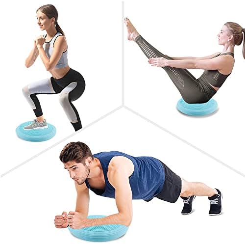 Everymile Inflado Balance Board Wobble Cushion para crianças sensoriais, bolas de exercício, exercício central, treinamento