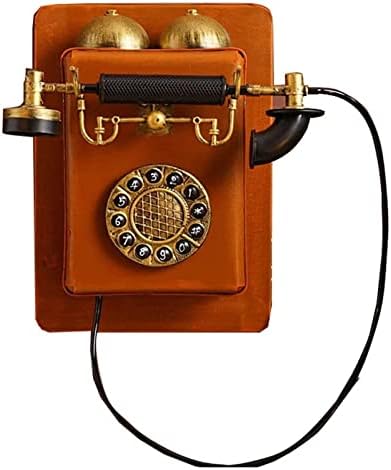 Ornamento de telefone antigo do telefone fixo, Vintage Telephone Fture Retro Modelo do Modelo de Phones Líquidos Decoração