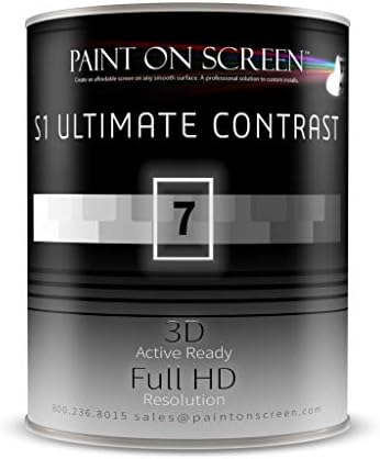 Paint na tela projeção/tela de projetor tinta - S1 Ultimate Contrast -Gallon G007