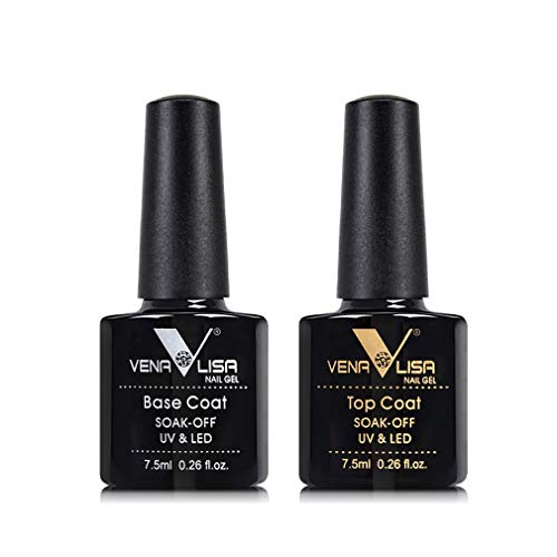 Venalisa 12 PCS 7,5 ml de gel de esmalte de preto