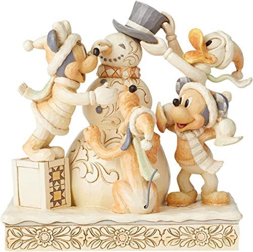 Enesco Jim Shore Disney Traditions Fab Four White Woodland Fatuine 6002828 Novo